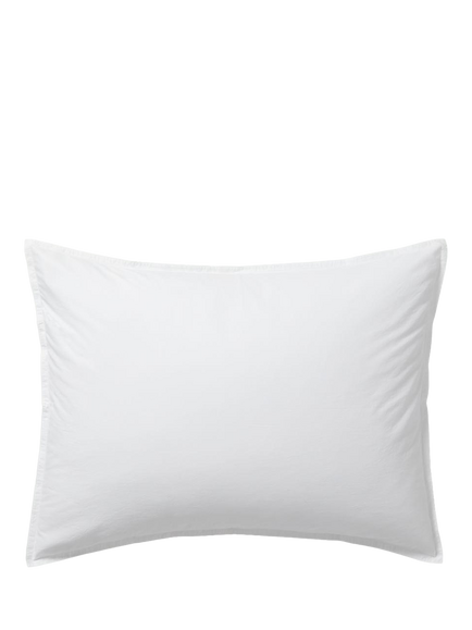 west elm Organic Cotton Standard Pillowcase, Set of 2, White, White