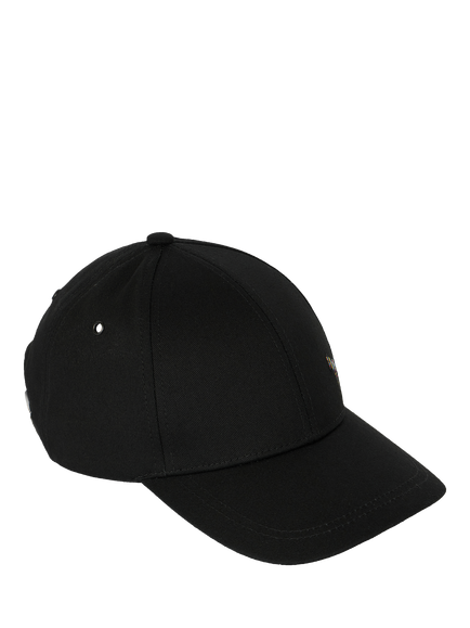 Paul Smith Organic Cotton Zebra Logo Baseball Cap, Black - view 2, Black Black