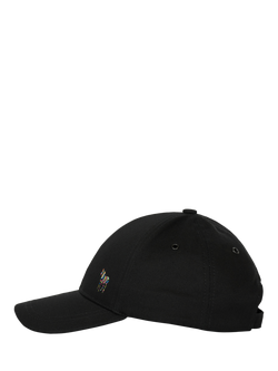 Paul Smith Organic Cotton Zebra Logo Baseball Cap, Black, Black Black