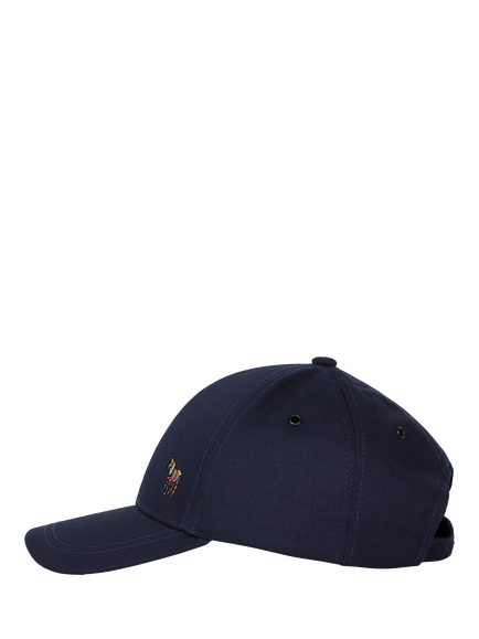 Paul Smith Organic Cotton Zebra Logo Baseball Cap, Blue Navy, Blue Navy