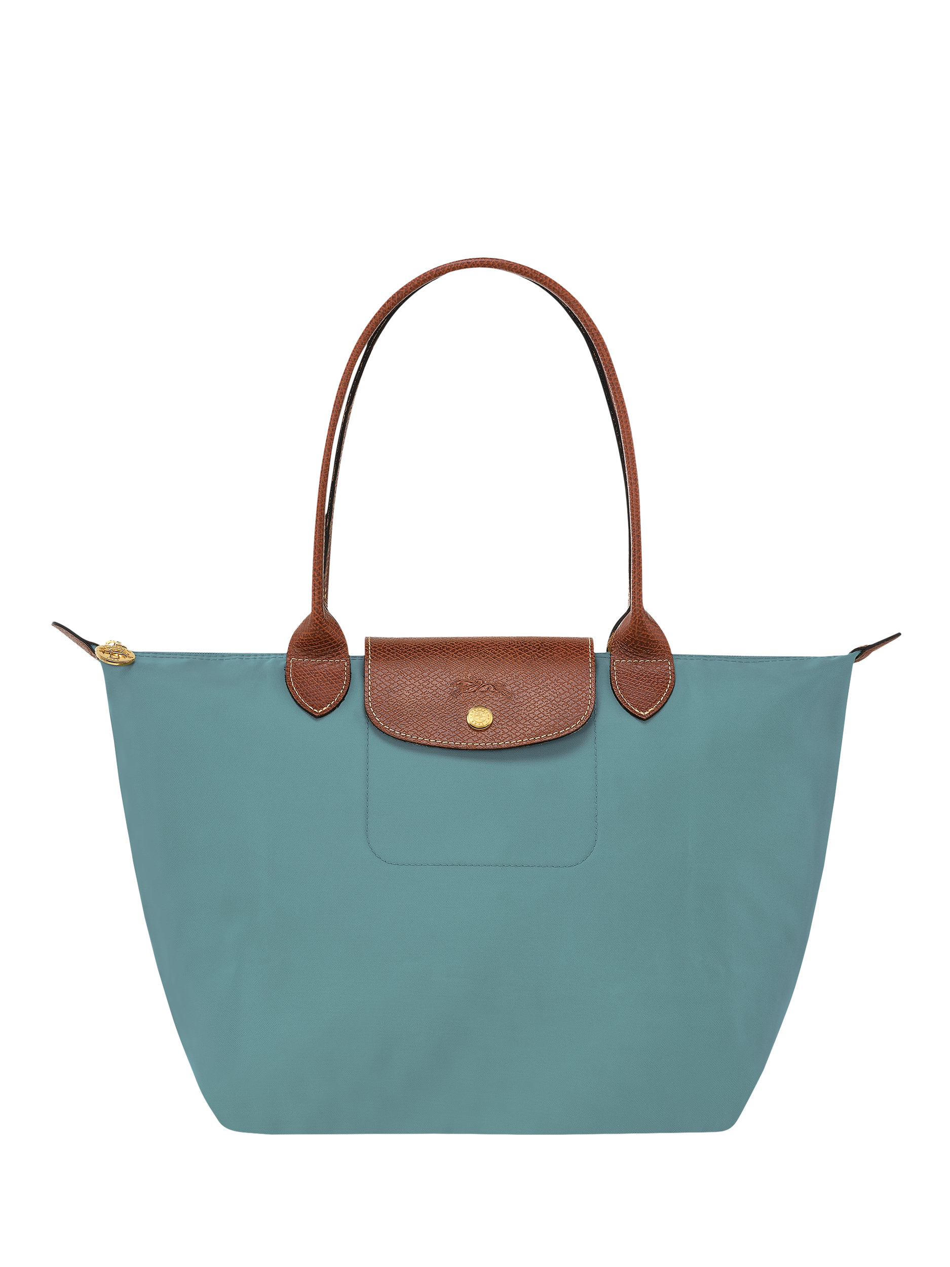 Product image 1 of 6, which shows Longchamp Le Pliage Original Medium Shoulder Bag, Eucalyptus