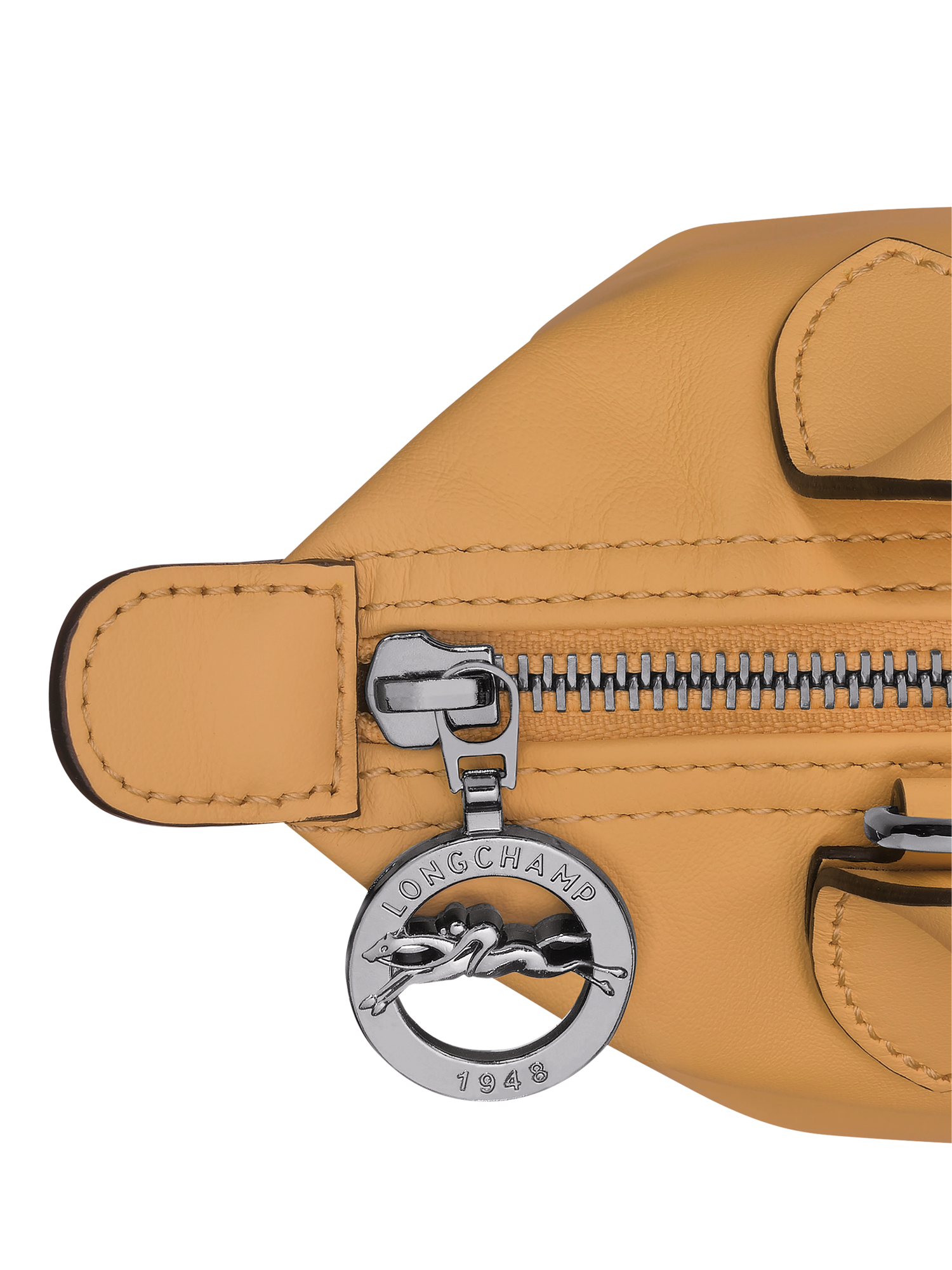 Product image 5 of 5, which shows Longchamp Le Pliage Xtra XS Leather Crossbody Bag, Honey