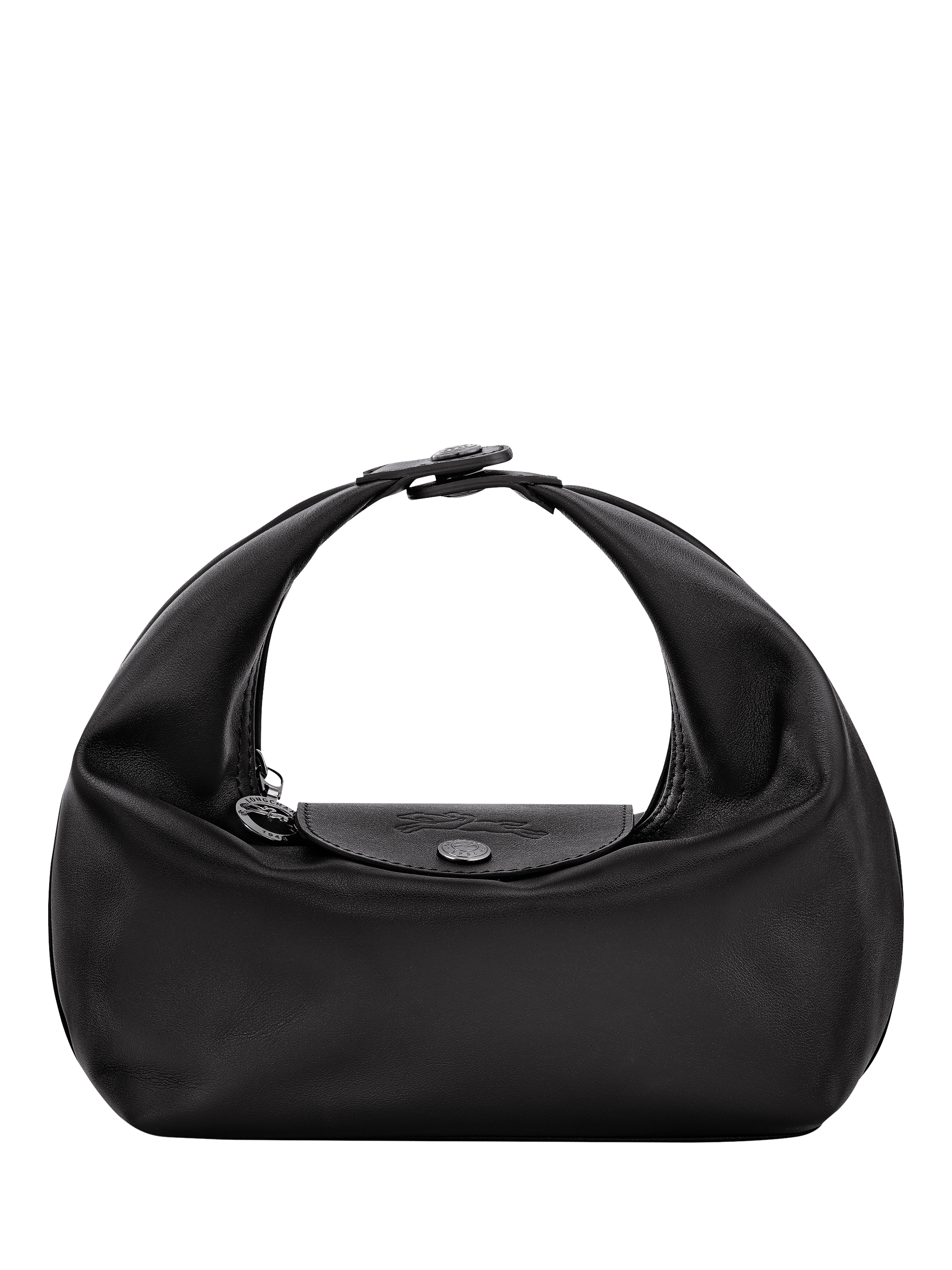 Longchamp Le Pliage Xtra Leather XS Handbag, Black