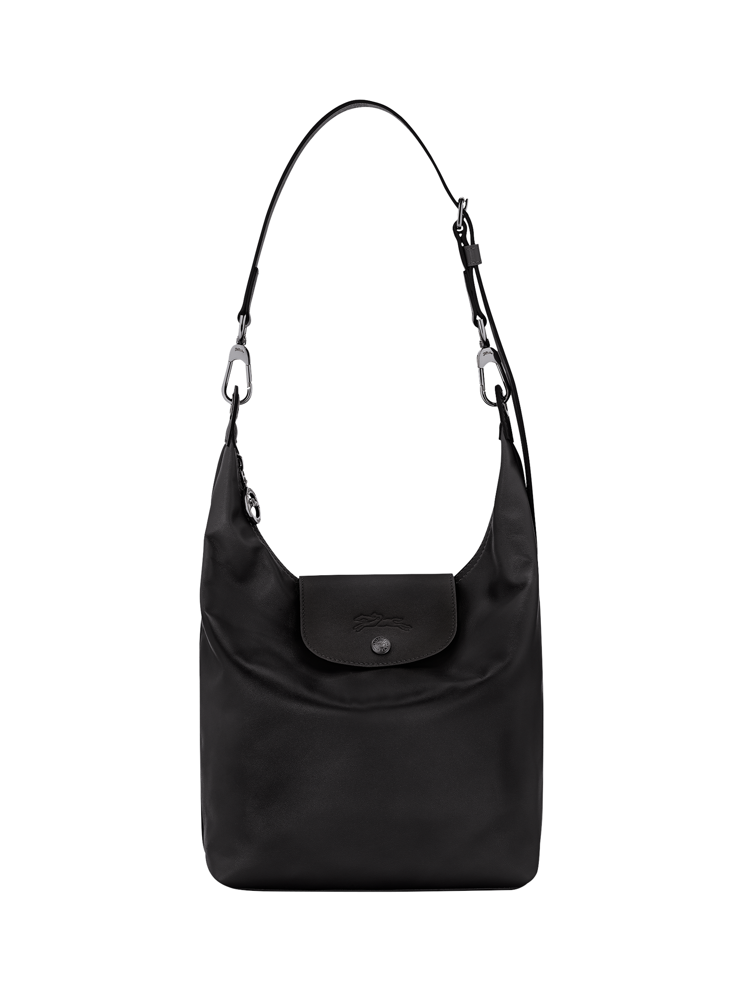 Product image 1 of 1, which shows Longchamp Le Pliage Xtra Leather Shoulder Bag, Black