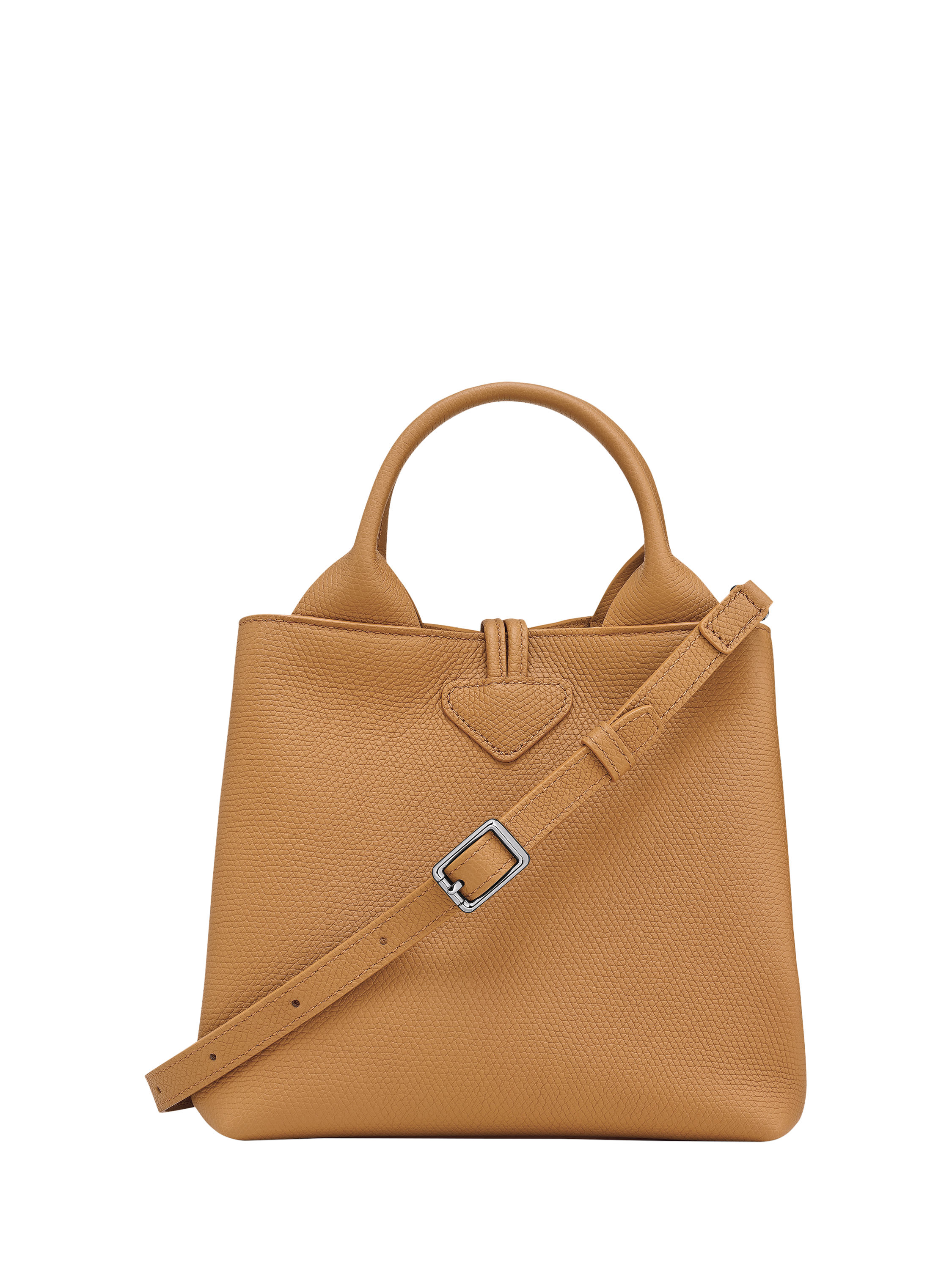 Product image 5 of 7, which shows Longchamp Le Roseau Leather Small Crossbody Bag, Walnut
