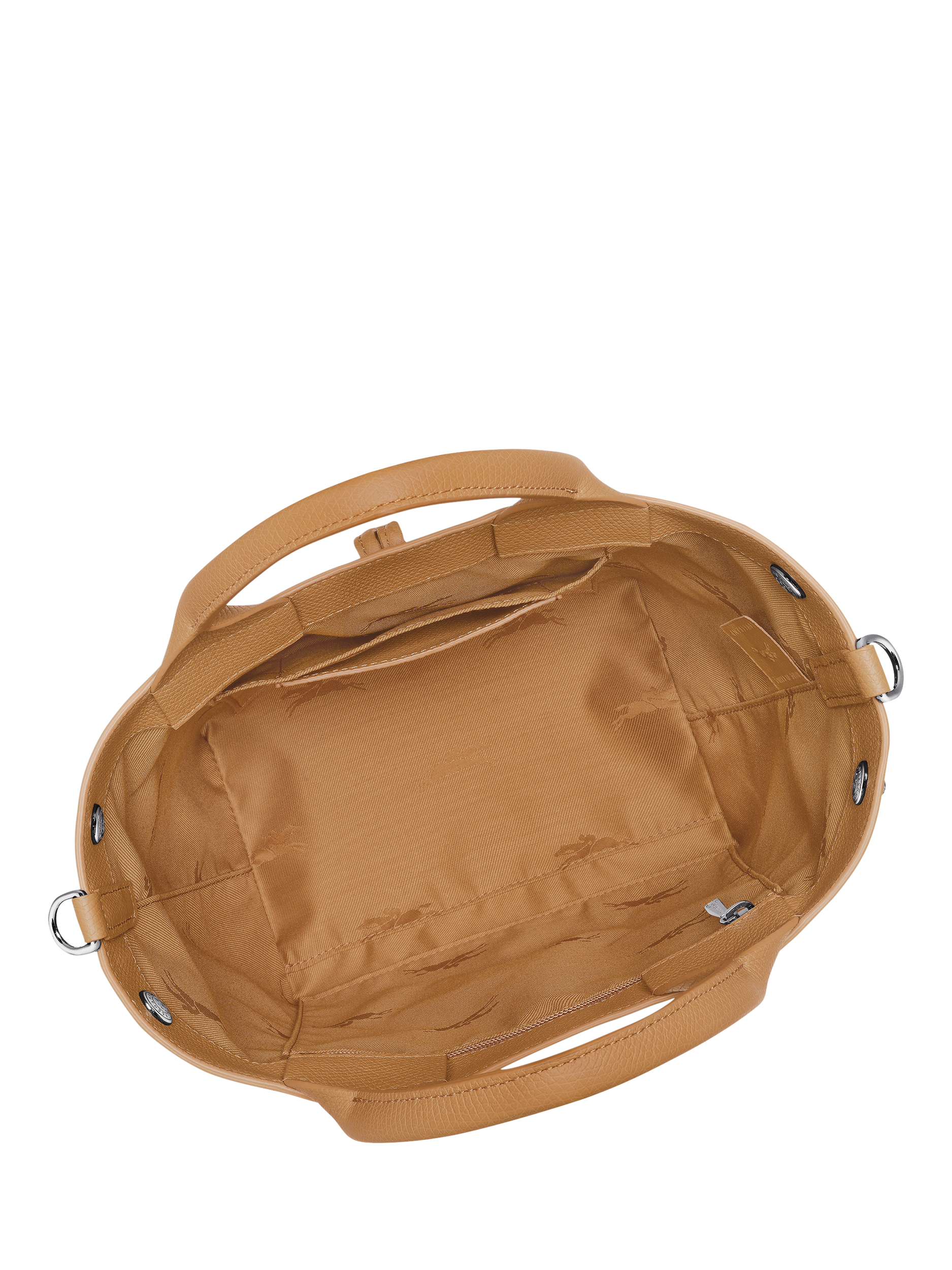 Product image 7 of 7, which shows Longchamp Le Roseau Leather Small Crossbody Bag, Walnut