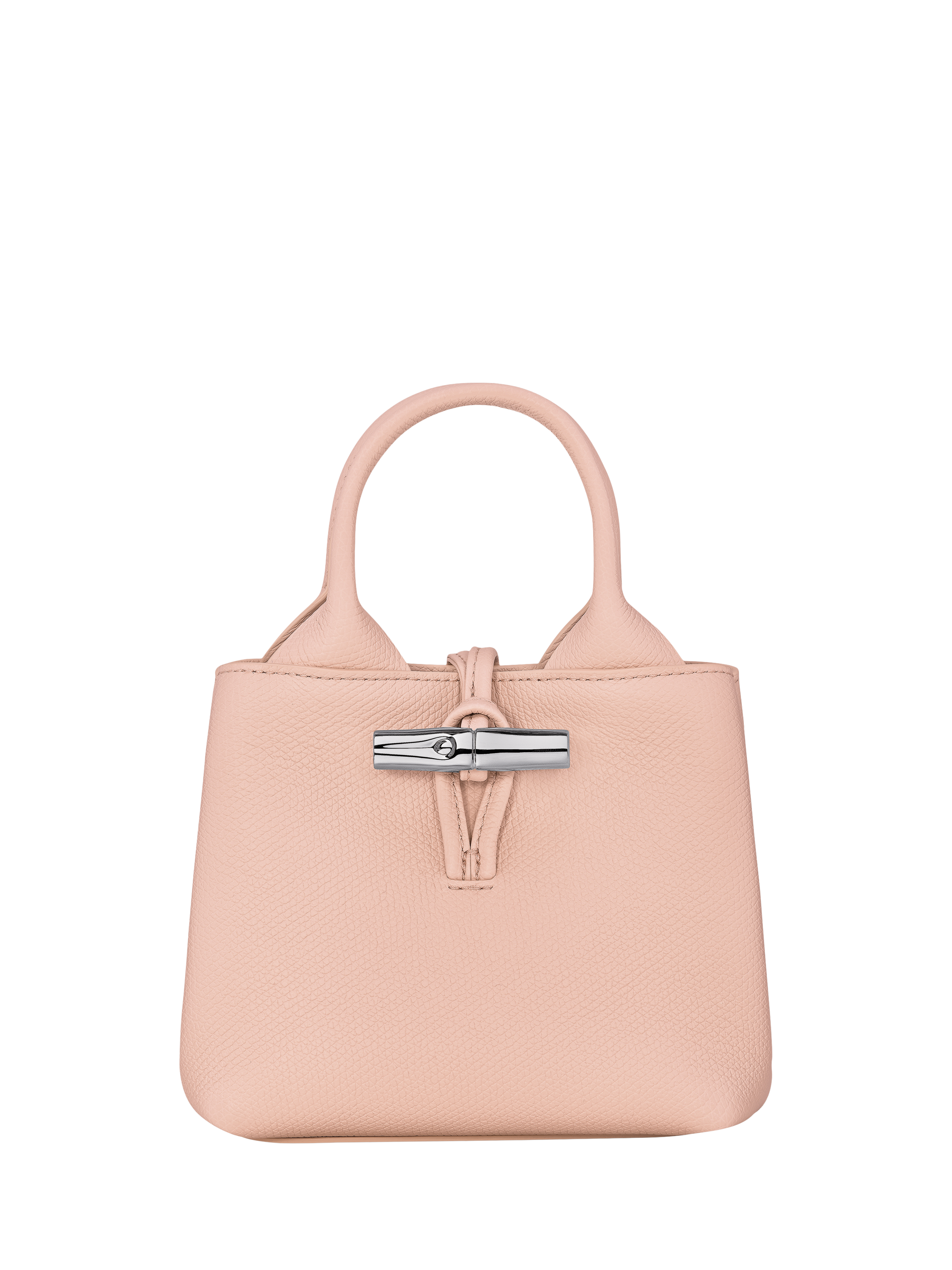 Product image 1 of 4, which shows Longchamp Le Roseau XS Grained Leather Crossbody Bag, Ballerina