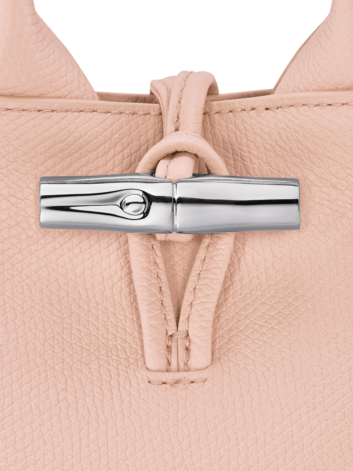 Product image 4 of 4, which shows Longchamp Le Roseau XS Grained Leather Crossbody Bag, Ballerina