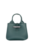 Longchamp Le Roseau XS Grained Leather Crossbody Bag, Cedar