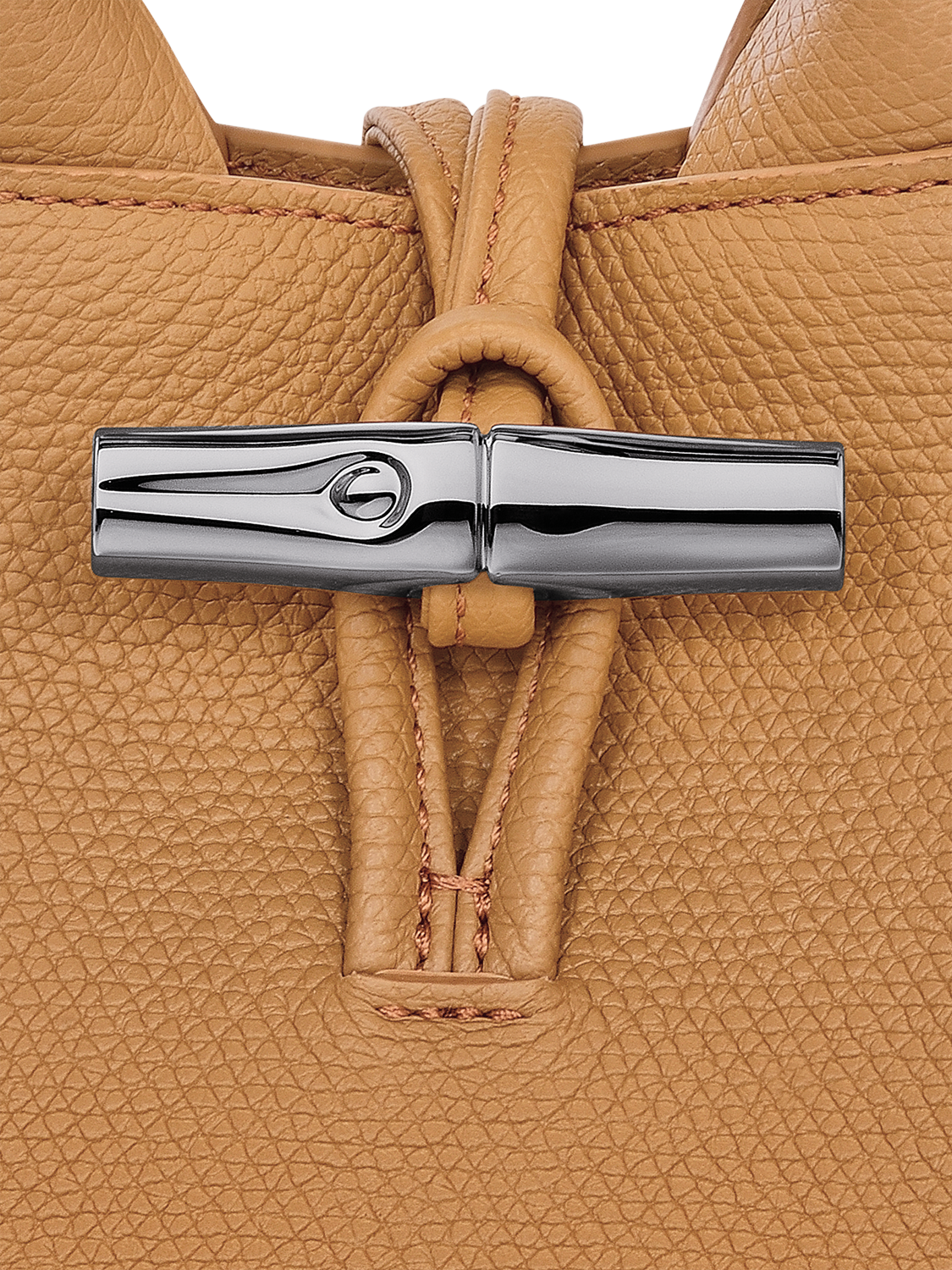 Product image 2 of 2, which shows Longchamp Le Roseau XS Grained Leather Crossbody Bag, Walnut