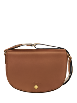 Longchamp Épure Leather Medium Crossbody Bag, Cognac