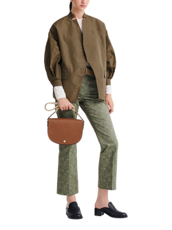 Longchamp Épure Leather Medium Crossbody Bag - view 2, Cognac