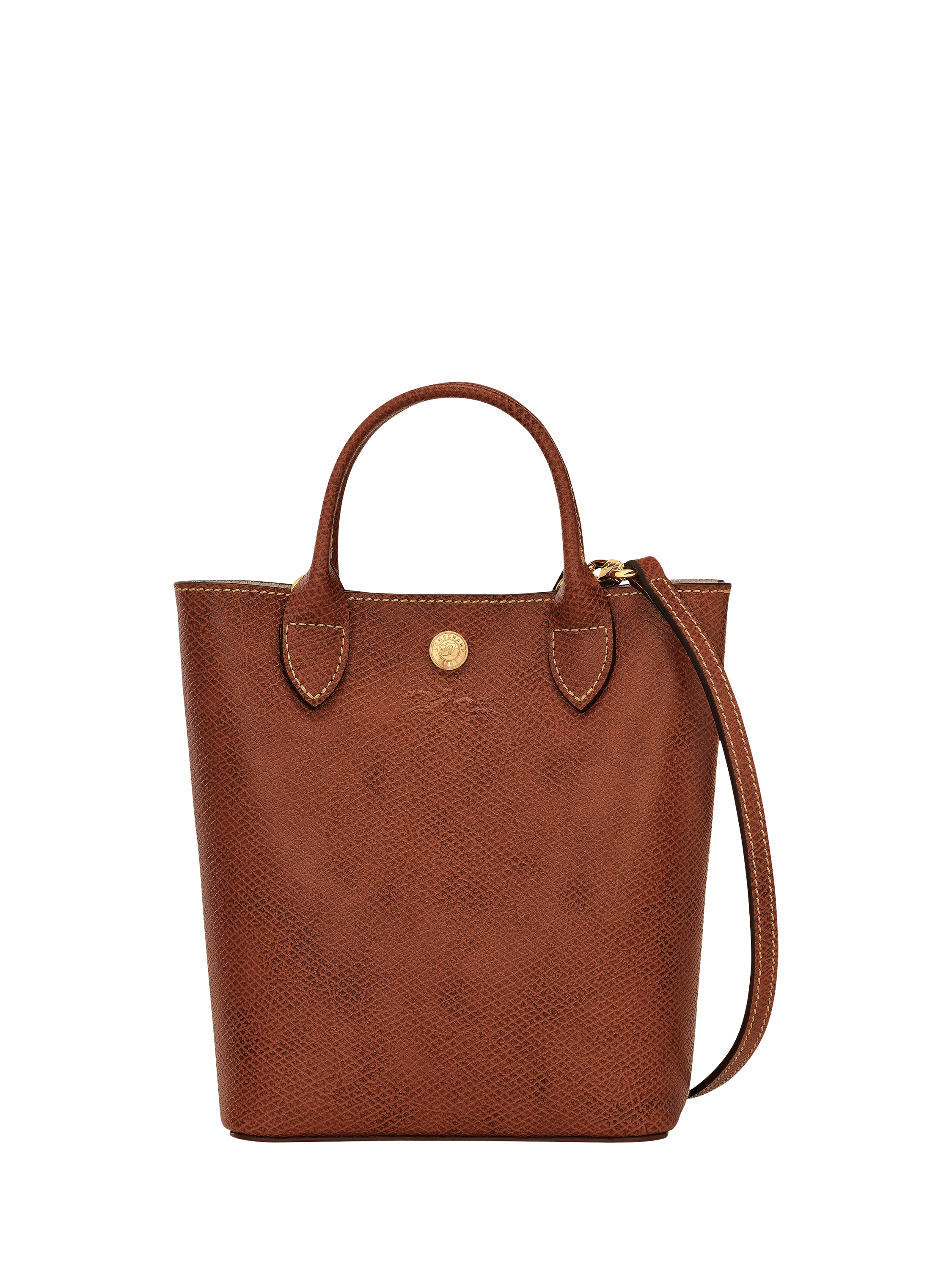Longchamp Epure Leather XS Tote Bag Brown