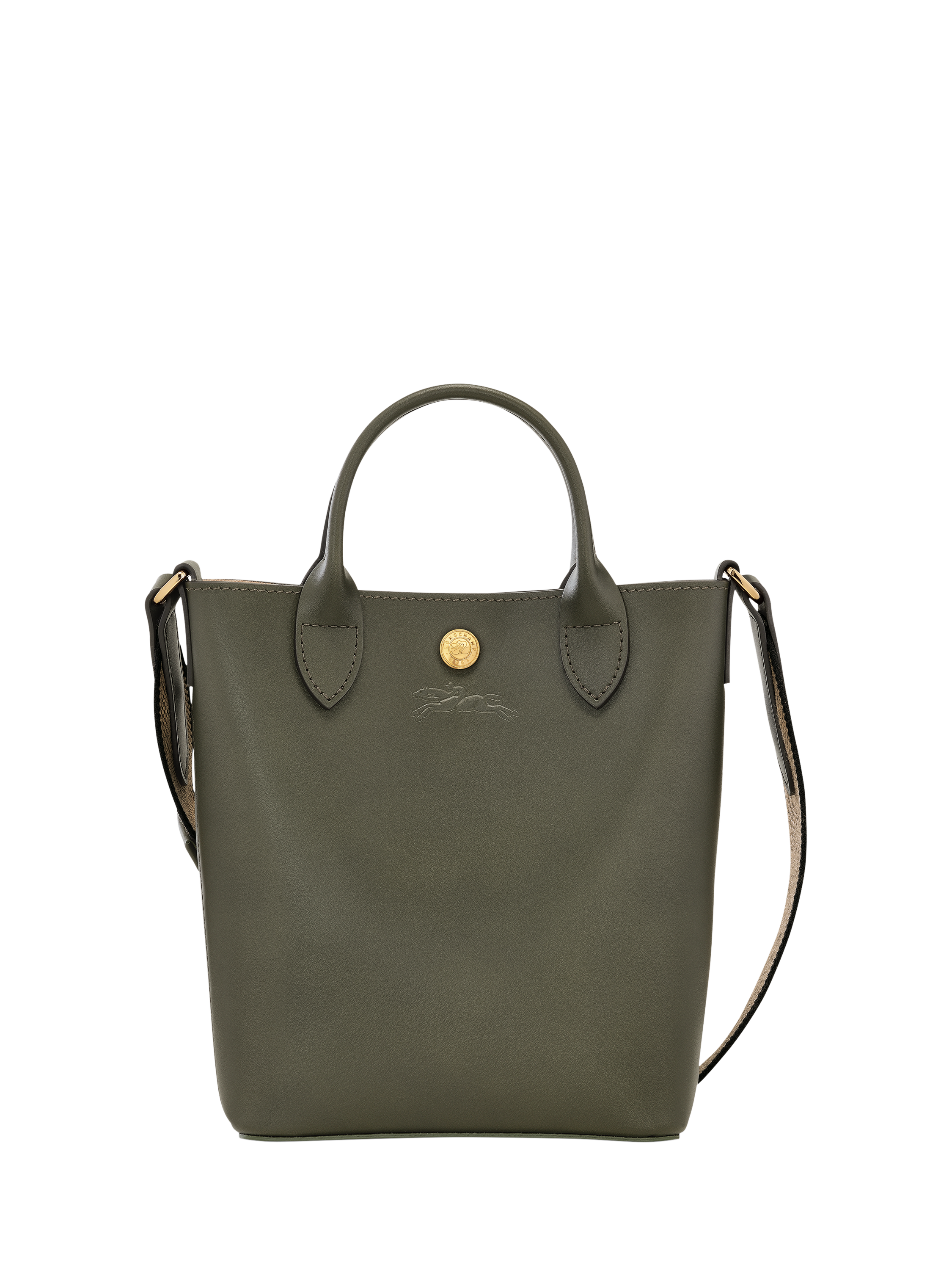 Longchamp Épure Leather XS Tote Bag, Khaki