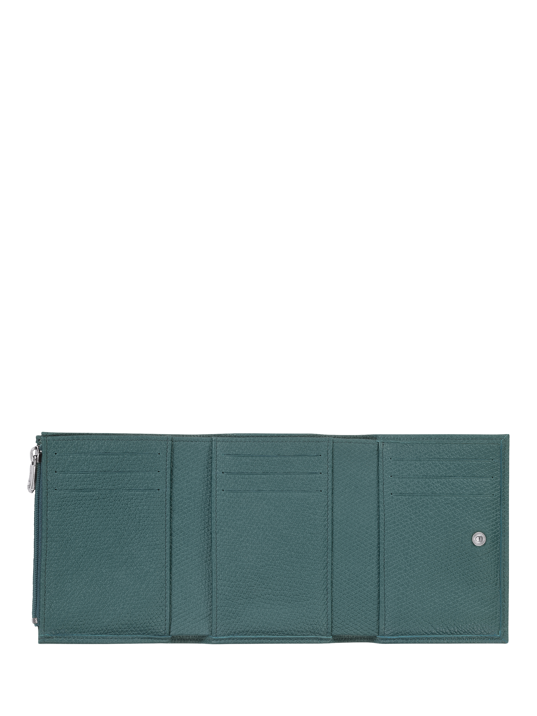 Product image 3 of 3, which shows Longchamp Le Roseau Textured Leather Purse, Cedar