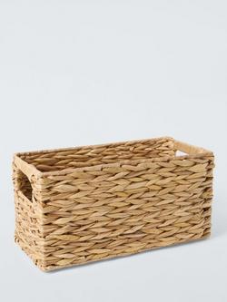 John Lewis Bulrush Storage Basket, Natural, Small, Bulrush
