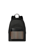 Paul Smith Signature Stripe Pocket Backpack, Olive Green