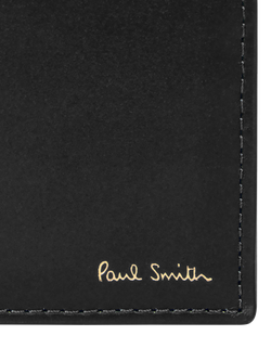Paul Smith Signature Stripe Interior Leather Bifold Wallet, Black - view 2, Black