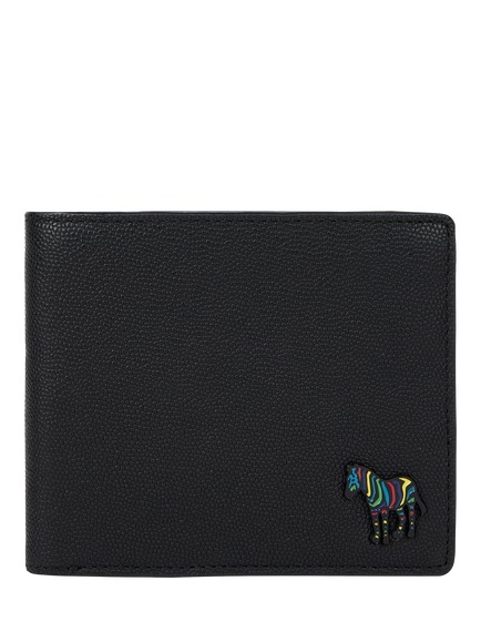 Paul Smith Zebra Leather Wallet, Black, Black