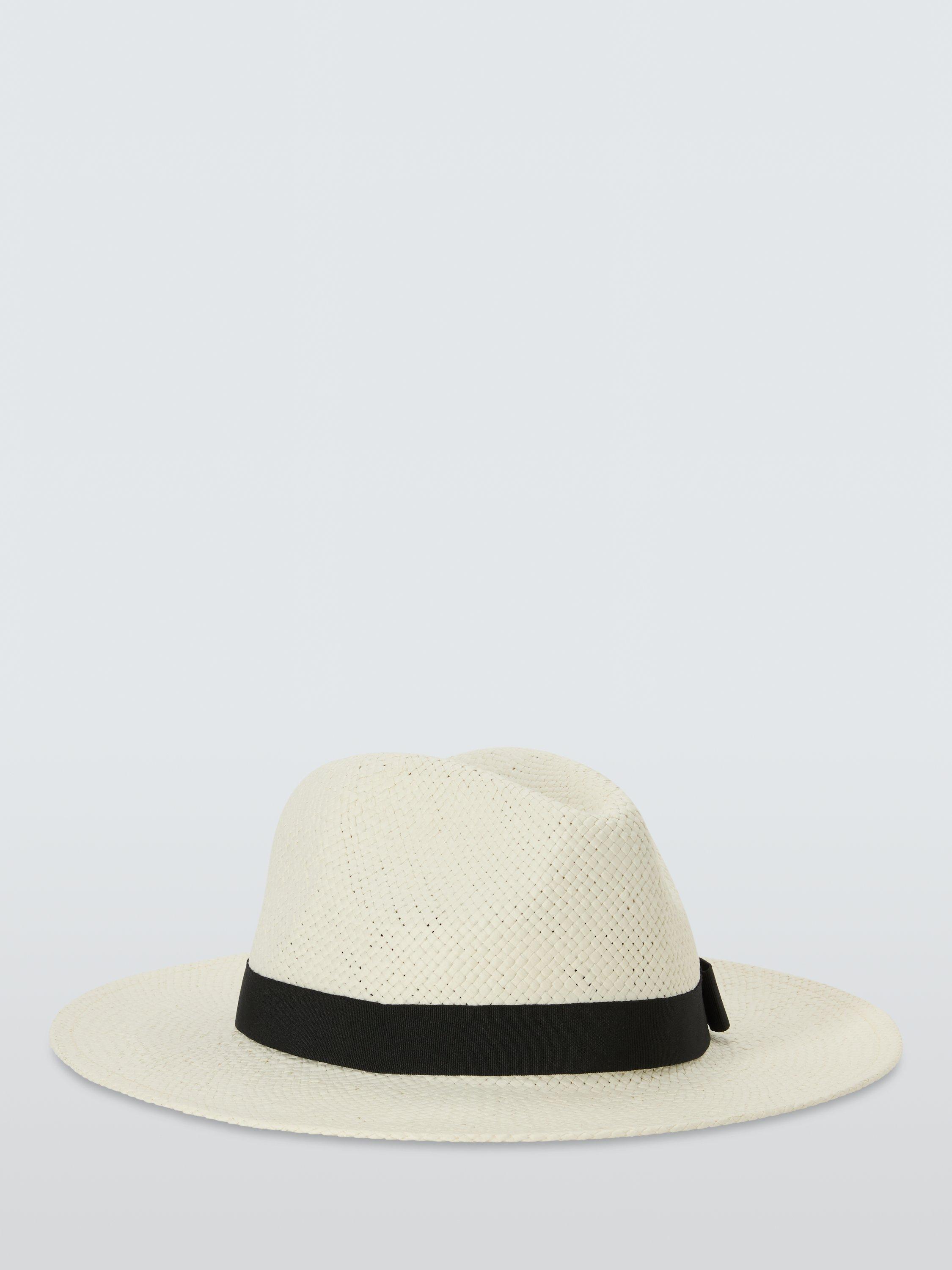 Product image 2 of 4, which shows John Lewis Woven Fedora, Off White