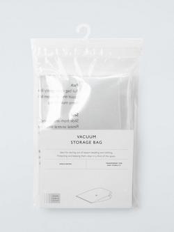 John Lewis Large Vacuum Gusset Storage Bag, Translucent