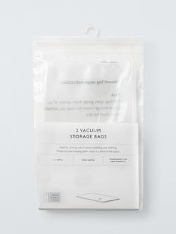 John Lewis Vacuum Storage Bag, Small, Set of 2, Translucent