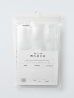 John Lewis Vacuum Storage Bag, Medium, Set of 2, Translucent