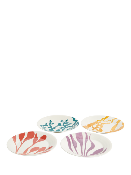 Royal Doulton 1815 Bright Mixed Pattern Porcelain Dinner Plate, Set of 4, 23.6cm, Assorted, Multi