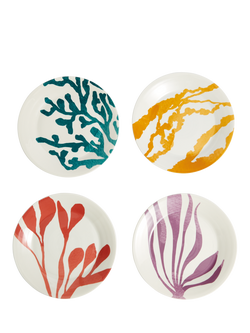 Royal Doulton 1815 Bright Mixed Pattern Porcelain Dinner Plate, Set of 4, 23.6cm, Assorted - view 2, Multi