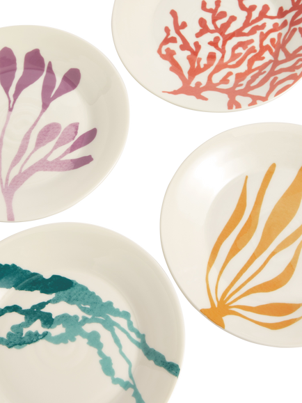Royal Doulton 1815 Bright Mixed Pattern Porcelain Side Plate, Set of 4, 15.9cm, Assorted - view 2, Multi
