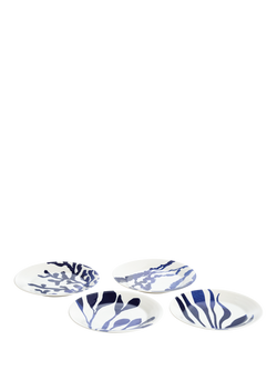 Royal Doulton Pacific Porcelain Dinner Plate, Set of 4, 23.6cm, Blue, Blue