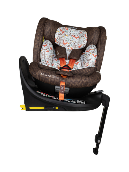 Cosatto All in All Extra i-Size 360 Car Seat, Foxford Hall, Chestnut/Multi