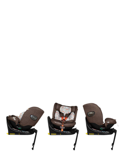 Cosatto All in All Extra i-Size 360 Car Seat, Foxford Hall - view 2, Chestnut/Multi