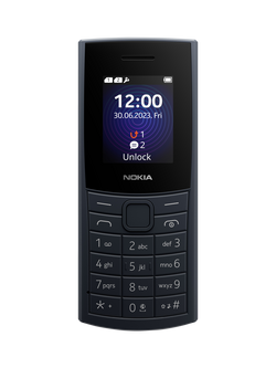 Nokia 110 Feature Phone, 48MB RAM, 1.8”, 4G, SIM Free, 128MB, Blue - view 2, Blue