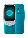 Nokia 3210 Feature Phone, 64MB RAM, 2.4", 4G, SIM Free, 128MB, Scuba Blue