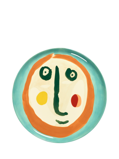 Serax Ottolenghi Feast Collection Face Stoneware Serving Plate, 37cm, Multi