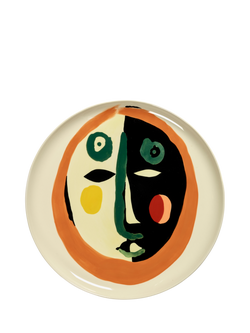 Serax Ottolenghi Feast Collection Face Stoneware Serving Plate, 35cm, Multi, Multi