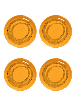 Serax Ottolenghi Feast Collection Stoneware Side Plate, Set of 4, 18cm, Yellow Dots, Yellow Dots