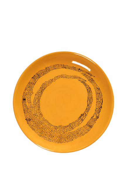 Serax Ottolenghi Feast Collection Stoneware Side Plate, Set of 4, 18cm, Yellow Dots - view 2, Yellow Dots