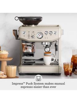Sage the Barista Express™ Impress Luxe Coffee Machine - view 2, Almond Nougat