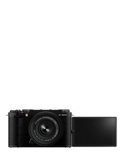 Fujifilm X-M5 Compact System Camera with XC 15-45mm Lens, 6.2K Ultra HD, 26.1MP, Wi-Fi, Bluetooth, 3” Vari-angle LCD Touch Screen, Black