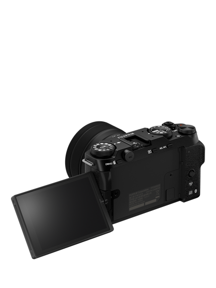 Fujifilm X-M5 Compact System Camera with XC 15-45mm Lens, 6.2K Ultra HD, 26.1MP, Wi-Fi, Bluetooth, 3” Vari-angle LCD Touch Screen - view 2, Black