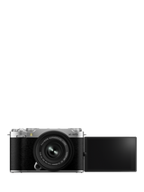 Fujifilm X-M5 Compact System Camera with XC 15-45mm Lens, 6.2K Ultra HD, 26.1MP, Wi-Fi, Bluetooth, 3” Vari-angle LCD Touch Screen, Silver