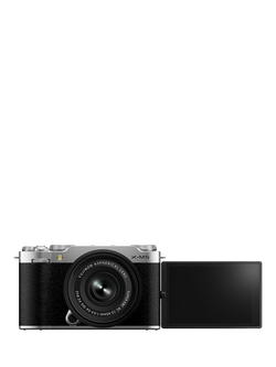 Fujifilm X-M5 Compact System Camera with XC 15-45mm Lens, 6.2K Ultra HD, 26.1MP, Wi-Fi, Bluetooth, 3” Vari-angle LCD Touch Screen, Silver