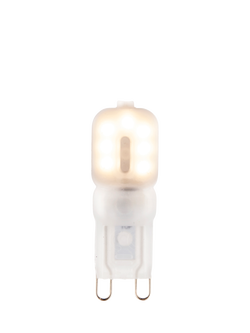 Saxby G9 LED 2W 3000K Warm White Light Bulb, Frosted, Frosted