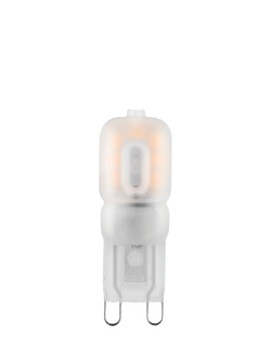 Saxby G9 LED 2W 3000K Warm White Light Bulb, Frosted - view 2, Frosted