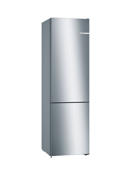 Bosch Series 4 Freestanding 70/30 No Frost Fridge Freezer, KGN392WEBG, KGN392LEBG, Inox
