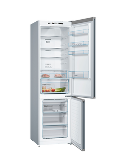 Bosch Series 4 Freestanding 70/30 No Frost Fridge Freezer, KGN392WEBG, KGN392LEBG - view 2, Inox