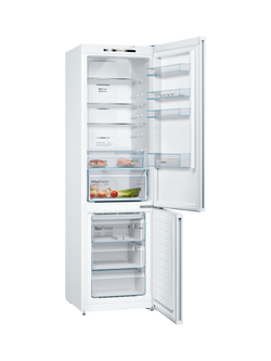Bosch Series 4 Freestanding 70/30 No Frost Fridge Freezer, KGN392WEBG, KGN392LEBG - view 2, White