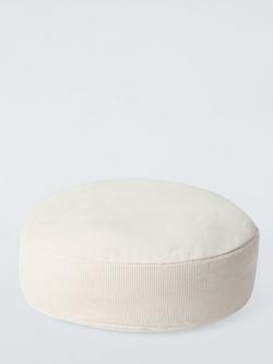 John Lewis Round Corduroy Scatter Cushion, 40cm - view 2, Greige